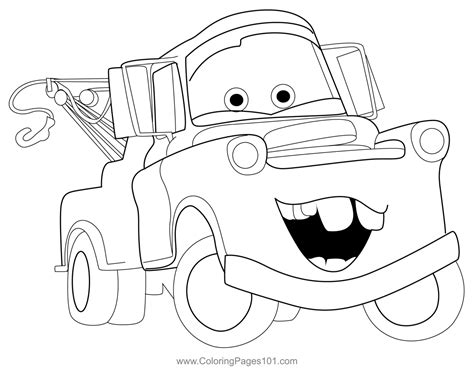 Mater Coloring Pages Printables